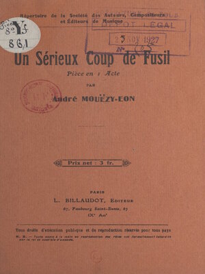 cover image of Un sérieux coup de fusil